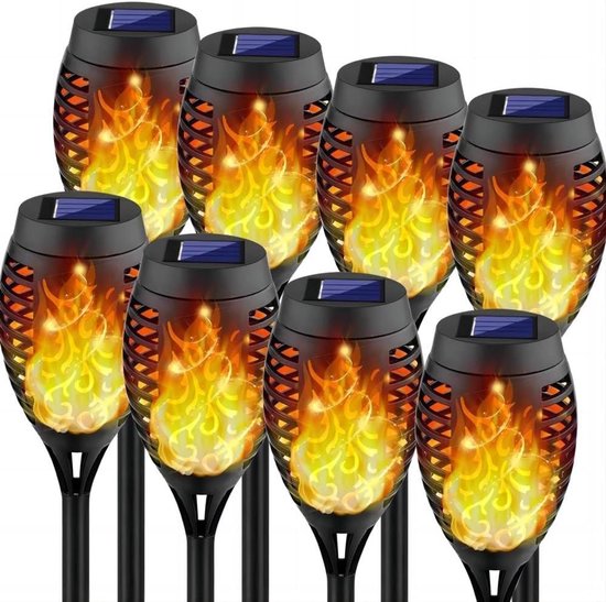 BUCASA Zonnelampen voor buiten, 4 stuks, tuinverlichting op zonne BUCASA Zonnelampen voor buiten, 4 stuks, tuinverlichting op zonne
