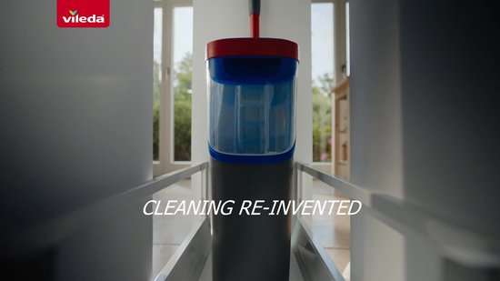 Vileda H2Pro Flatmop Vervanging - 1 per verpakking - Geschikt voor Vileda H2Pro Flat Mop-systeem - Voor harde vloeren
