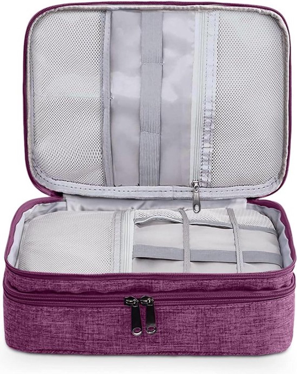 Tas Organiser - Kabel Organiser Tas - Multifunctionele Opbergtas voor Elektronica en Accessoires - Reizen Opbergdoos - Digitale Opbergtas voor Tablet, Kabels en Accessoires - Oplader tas - Elektronica - Etui - Organizer