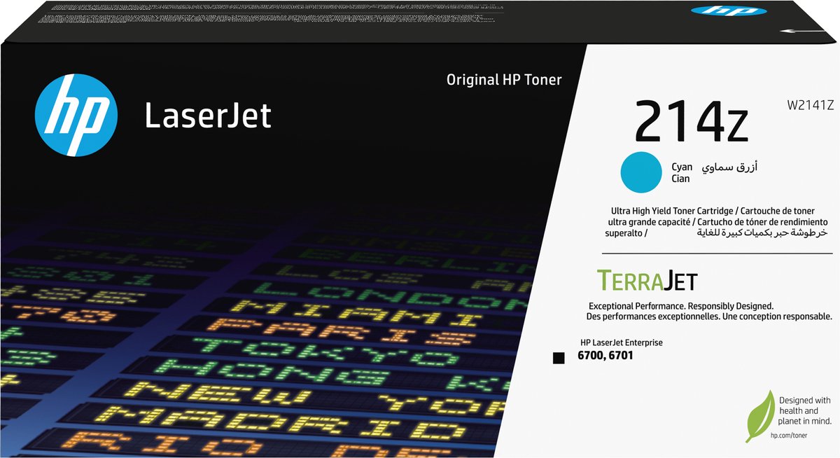 HP 214Z Ultra High Yield Cyan Original LaserJet Toner Cartridge tonercartridge 1 stuk(s) Origineel