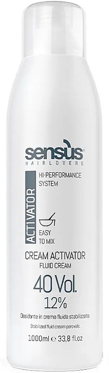 Sensus Cream Activator Stabilized Fluid Cream Peroxide 40 vol 12% 1000ml