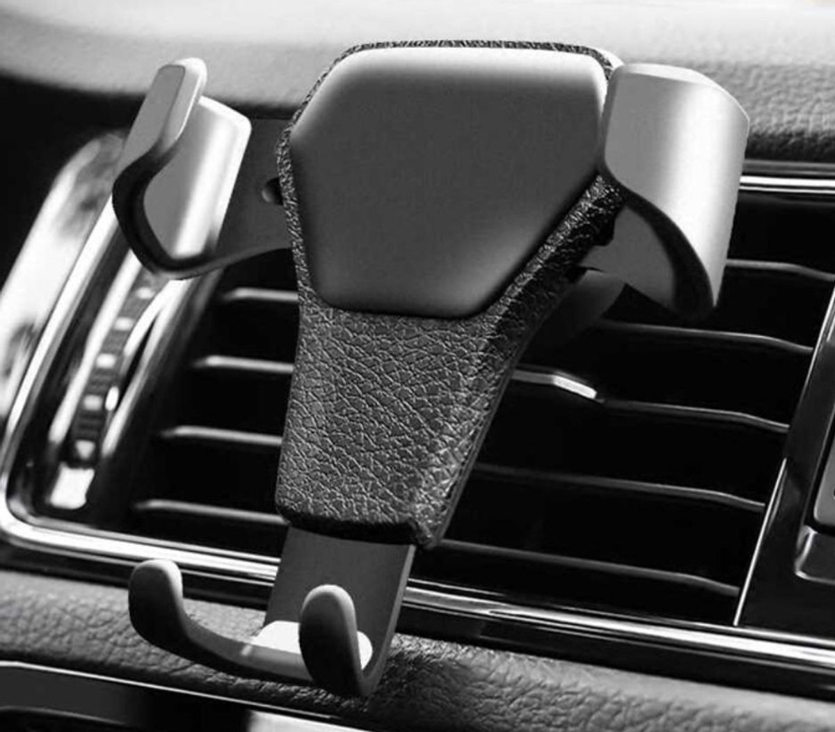 Autohouder telefoon smartphone - Telefoon houder Auto ventilatie - Telefoonhouder auto - Auto accessoires - Horizontale ventilatie - Mobiele houder - Universele houder