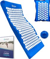 S-VORM Spijkermat met kussen en 4 weken durend ONLINE trainingsschema - Spijkermatten - Acupunctuur Massagemat - Acupressuur shakti mat | Vitalic