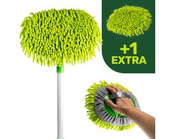 DABI wasborstel auto - uitschuifbare schoonmaakborstel - microfiber - 110 cm