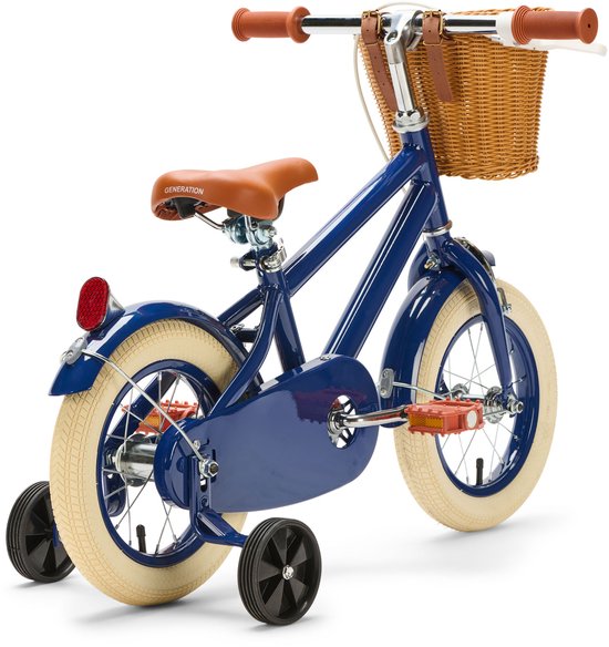 Generation Retro 12 inch Blauw - Kinderfiets met Mandje van Generation — afbeelding 3