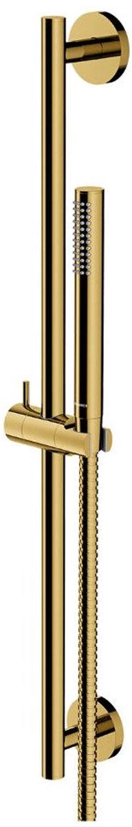 OMNIRES Microphone - Set met douchekop, douchestang en doucheslang, goud MICROPHONE-SGL