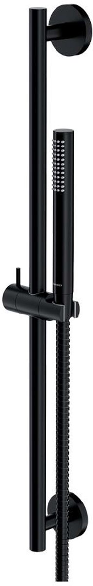 OMNIRES Microphone - Set douchekop, douchestang en doucheslang, mat zwart MICROPHONE-SBL