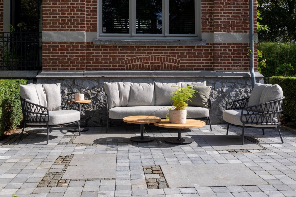 4 Seasons Outdoor Calpi stoel-bank loungeset - 3-delig
