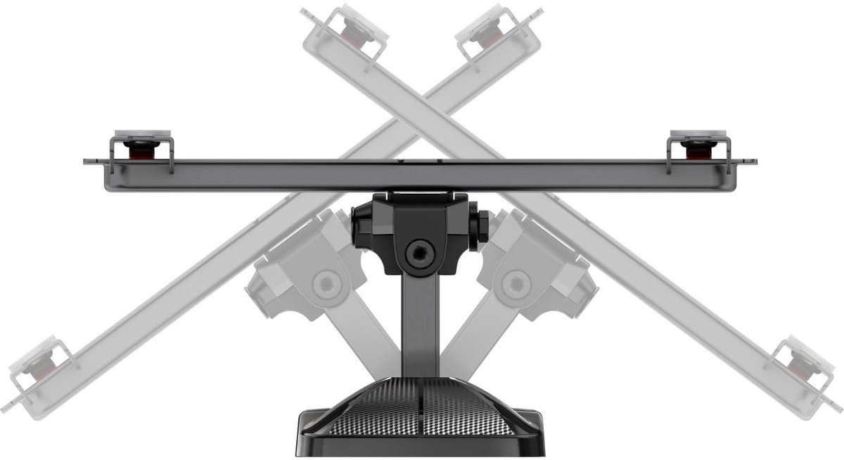 Meliconi Space System Turn 200, tv-beugel kantelbaar en draaibaar, tv-beugel 14"-40", VESA 50-75-100-200, max. belasting 30 kg, ook geschikt voor gipsplaatwanden, zwart