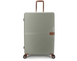 Decent STELLA Spinner TSA Reiskoffer 77 × 51 × 30 cm- Grote maat trolley 99 liter- Lichtgewicht koffer - Reiskoffer met wielen - Licht Groen