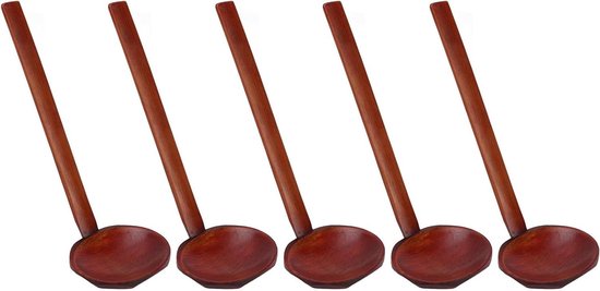 3 stuks houten lepels milieuvriendelijke houten lepels houten lepels lange greep natuurlijk hout roerlepels set voor thuis koken, restaurants en hotels, voor koffie, melk, thee, desserts en soepen