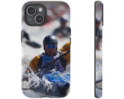 Kajakrace Actie Scène – Telefoonhoesje Geschikt voor iPhone 15