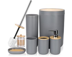 Badkamerset - 7 stuks - hoogwaardig materiaal - minimalistisch ontwerp
