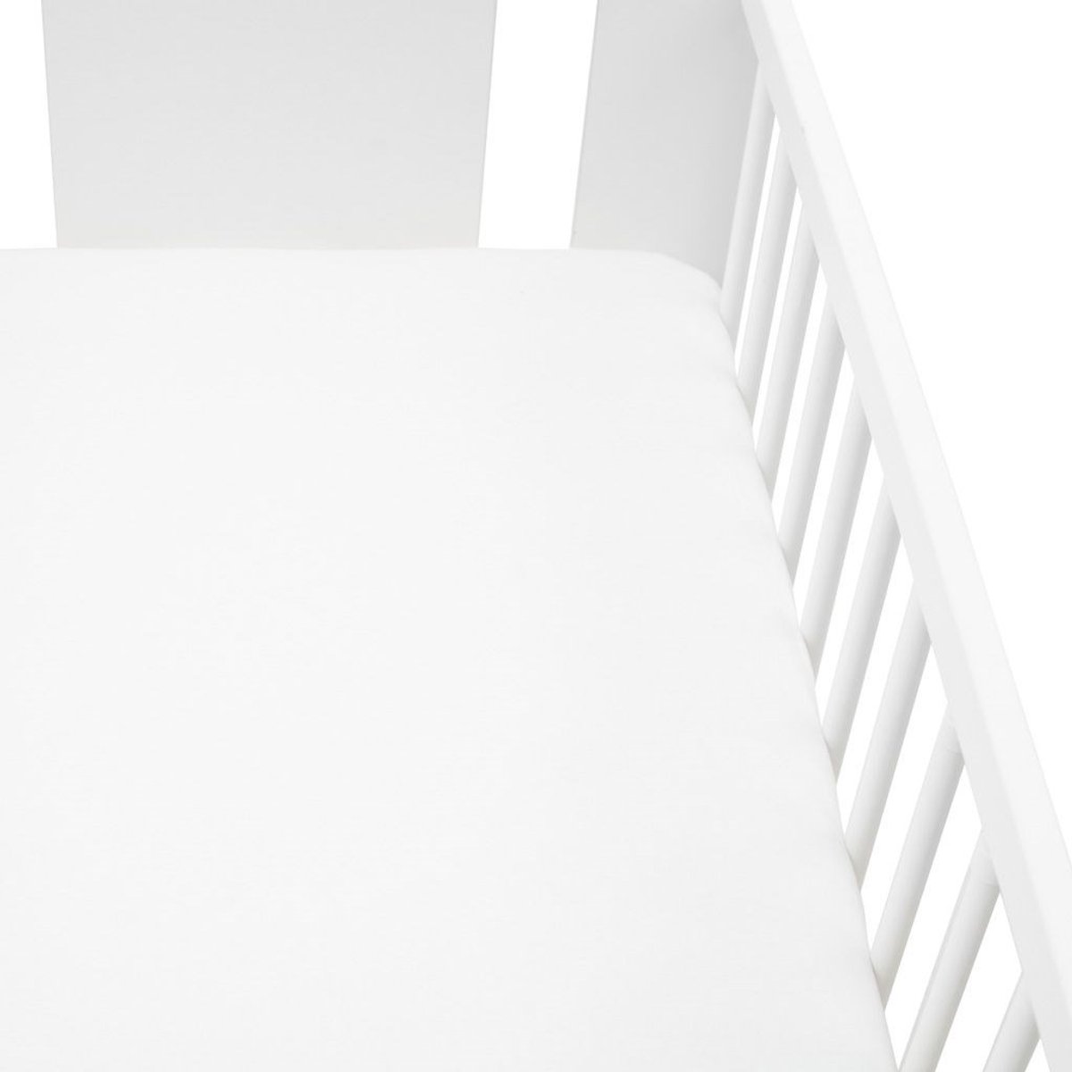 New Baby jersey hoeslaken 120x60 cm wit - Wieglaken