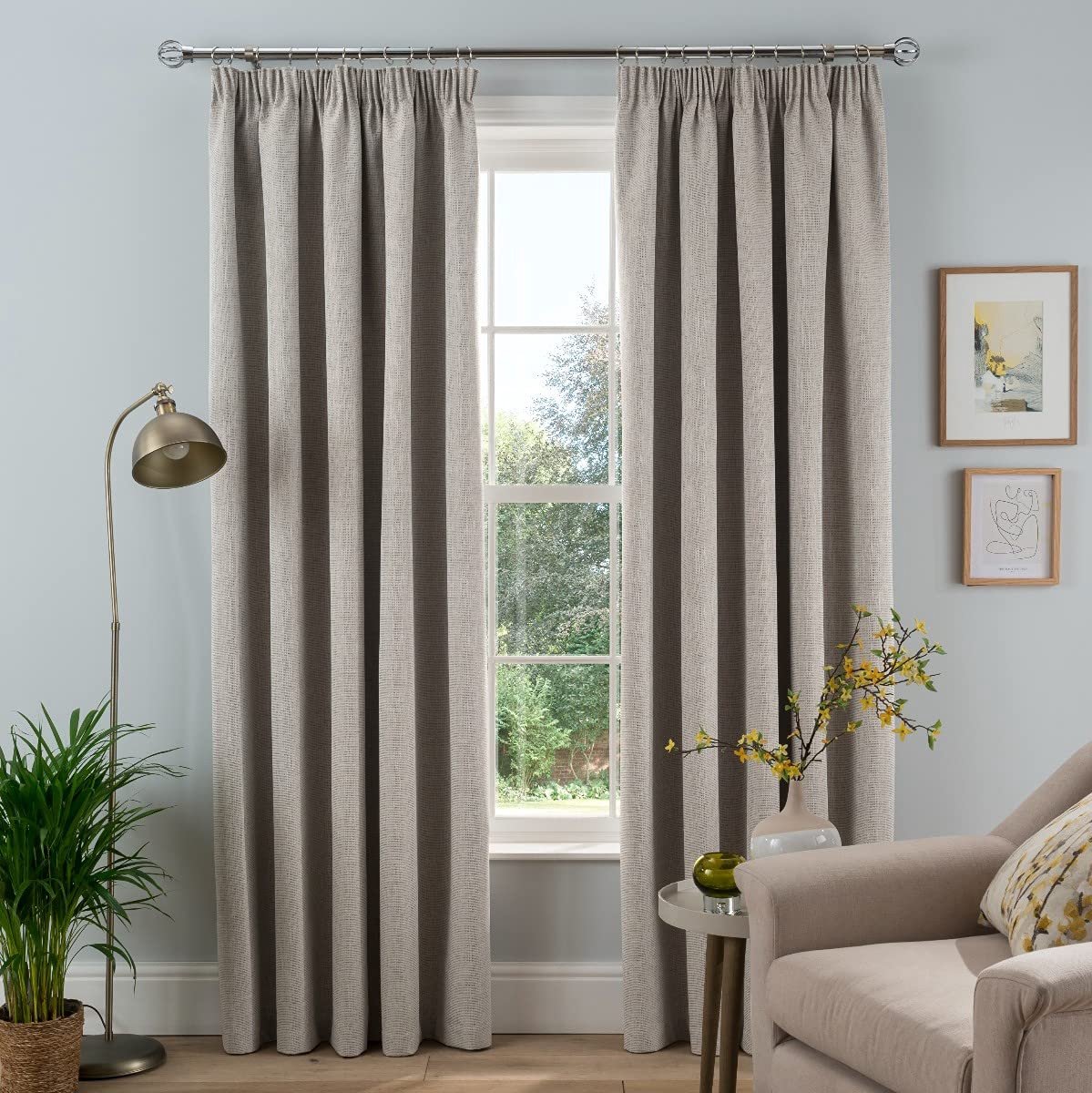Luxe potloodvouwgordijnen - verduisterend - set van 2 - 167cm breed - 137cm druppel - 4 kleuren