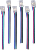 EIF Connecteurs De Bande Lumineuse 10 Pièces Connecteurs De Bande De Lumière LED 4Pin 10mm Rvb