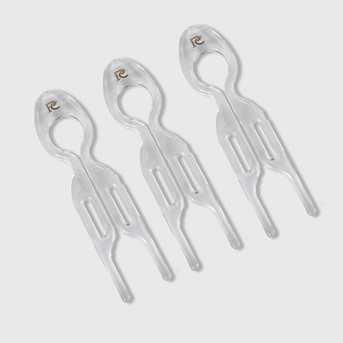 Pinclip slimme haarspelden set van 3 transpartant