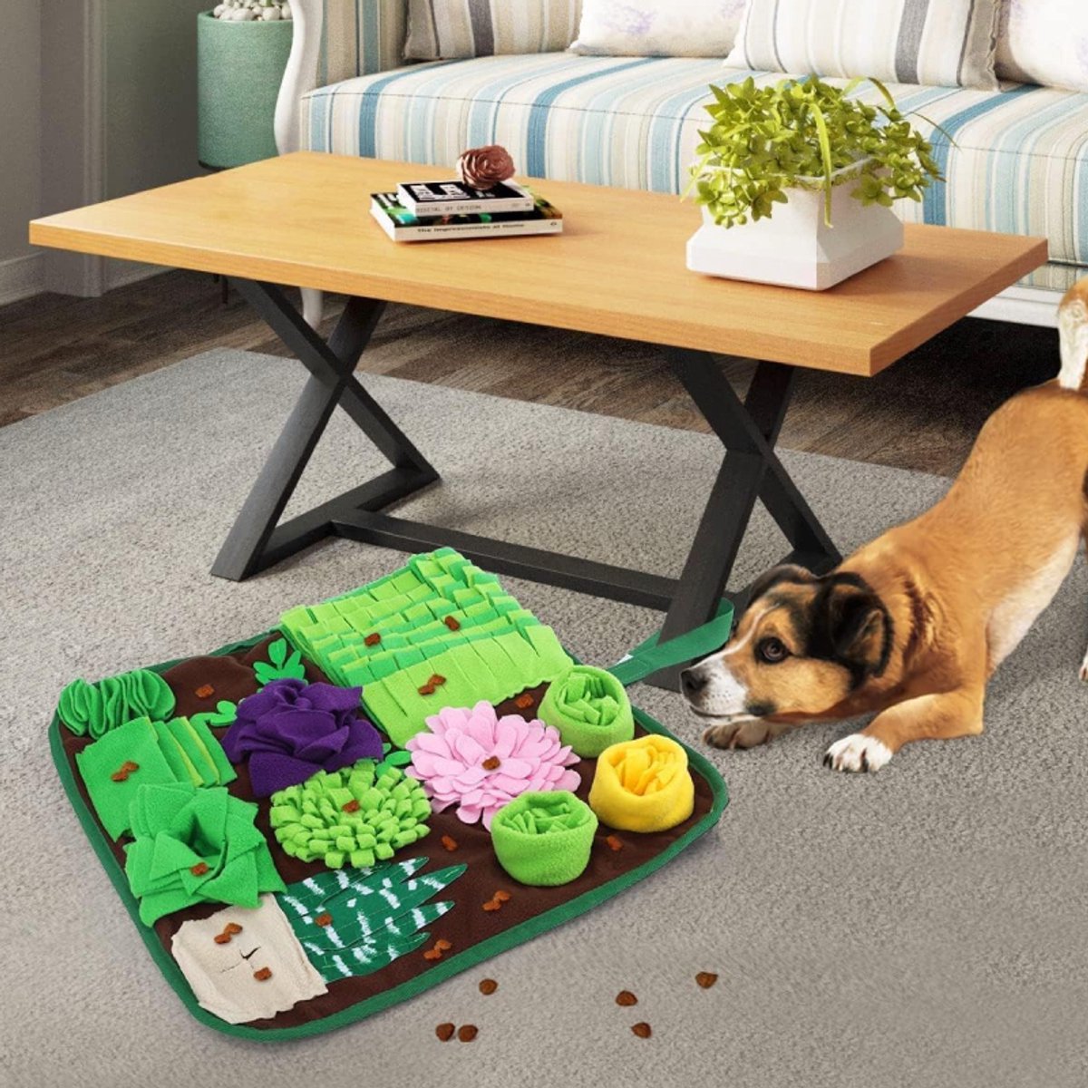 Snuffelmat Hond - Interactief Speelgoed - Honden Speelgoed - Katten Speelgoed - Kattenspeelgoed - Speelgoed Intelligentie - Opvouwbaar 40x40 — afbeelding 6