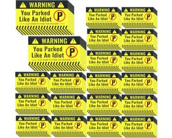 Funny parking tickets - 200 stukken - grappige kaarten met inscriptie - slechte parkeerkaarten - grappige parkeerboetes met verschillende redenen voor overtredingen