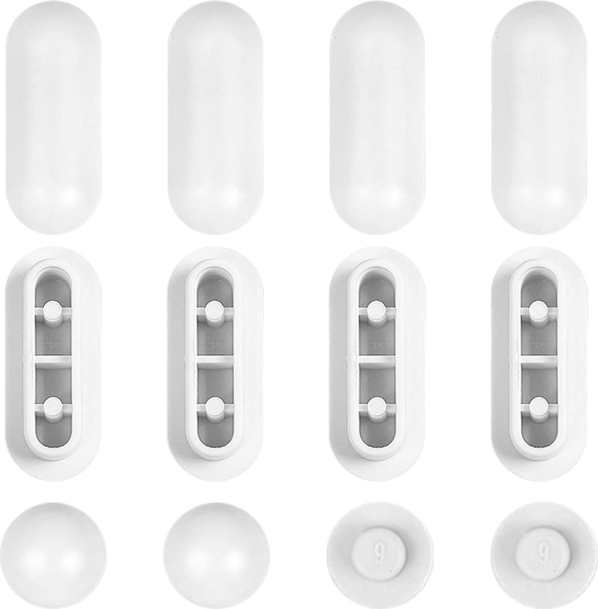 12 Stuks WC-bril Buffers - Dempend & Stabiliserend - Voor Thuis, Kantoor & Hotel - Wit