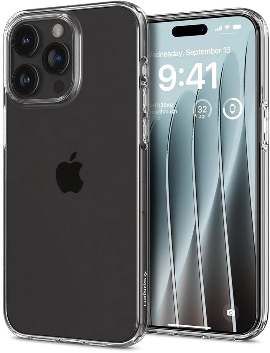 Spigen Liquid Crystal Case hoesje geschikt voor iPhone 15 Pro Max - Crystal Clear