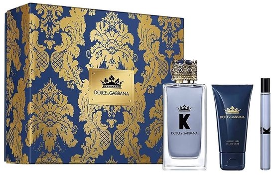 Herenparfumset Dolce & Gabbana K – Eau de Toilette 100 ml, Eau de Toilette 10 ml & Aftershave Balsem 50 ml