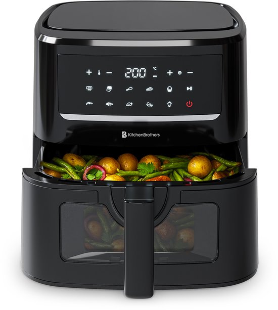 Afbeelding van KitchenBrothers Airfryer XXL 1800W 7.5L Zwart Getest - Onze Review