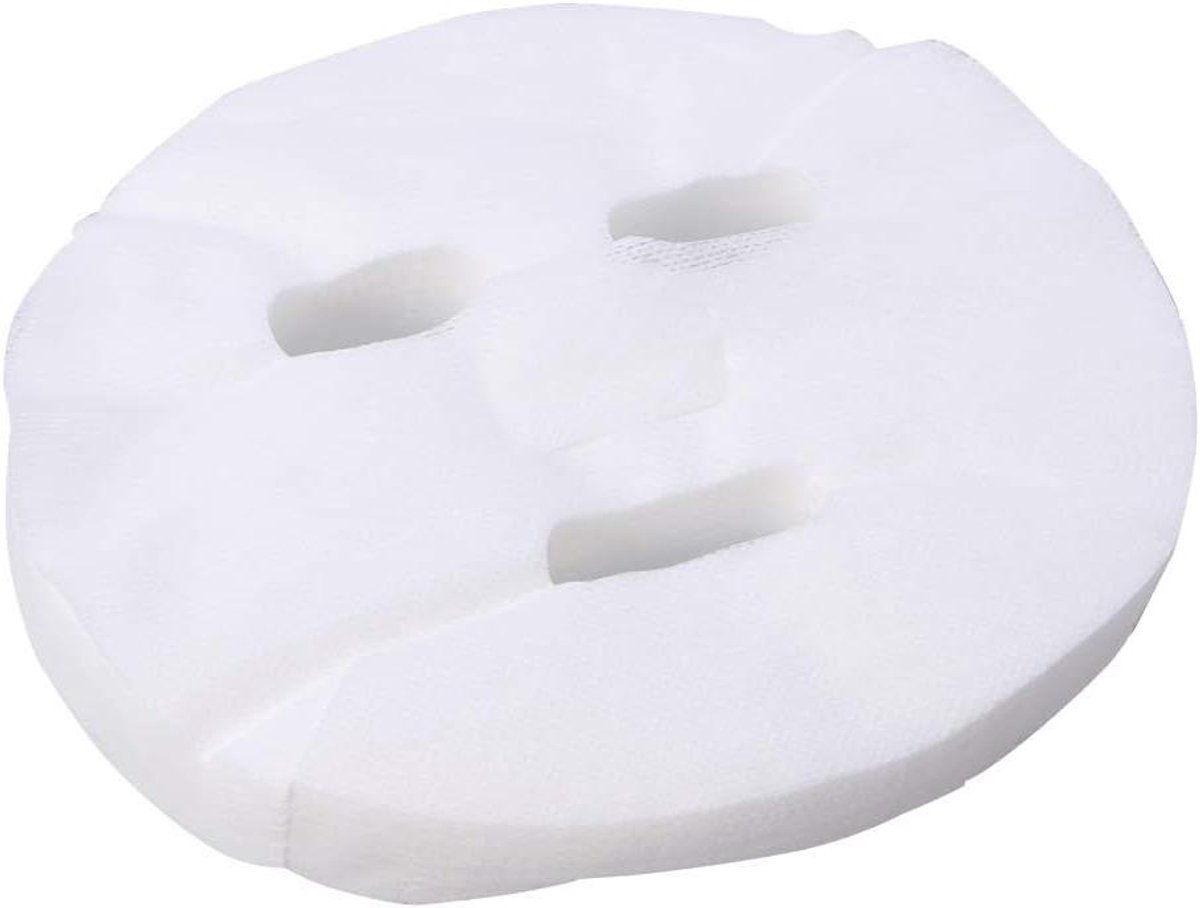 Allecto Plus - Wegwerpgezichtsmaskers Van Katoen Wit 100 Stuks - Ademend & Hygiënisch