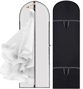 2x Kledinghoes Lang met Rits 180 x 60 cm - Kleding Hoes - Kledingtas - Bruidsjaponhoes - Opberghoes voor trouwjurk - Lange jurkhoes - Opvouwbaar - Wasbaar - Voor reizen en opbergen - Voor pakken, jurken, mantels, colberts, overhemden, avondjurken