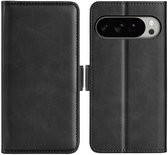 MobyDefend Hoesje - Geschikt voor Google Pixel 10 Pro XL - Luxe Wallet Book Case (Sluiting Zijkant) - Zwart
