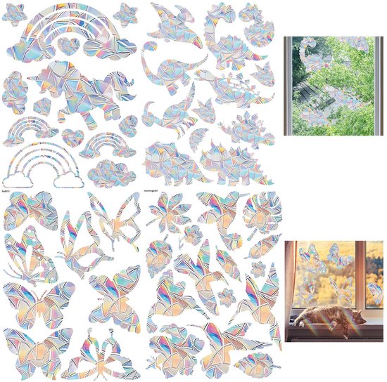 Raamstickers 150 stuks met 2 scenes - €2,95