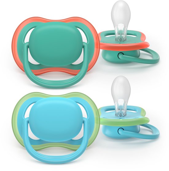 Philips Avent Ultra Air - Ademend en lichtgewicht fopspeen (6-18 mnd) - 2 stuks - SCF087/10 van Philips Avent — afbeelding 2