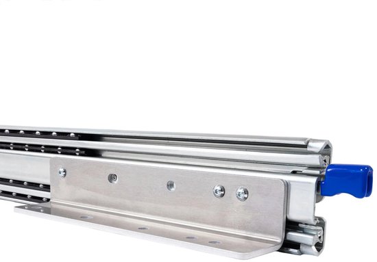 Set de glissières de tiroir 250 kg + montage de tiroir à angle droit 300 mm 12 pouces avec serrure et entièrement extensible - Rails de tiroir courts et lourds verrouillables en entrée/sortie avec supports de tiroir légers 30 cm 12"