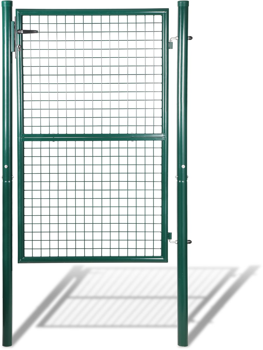 Tuinpoort - 150x100CM - Poort gepoedercoat staal Tuinpoort - Tuindeur hek poort boerderij 