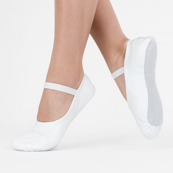 Ulicox Balletschoenen voor Meisjes Leer Balletschoenen voor Gesplitste Zool Dansschoenen voor Kinderen en Volwassenen Paars 27
