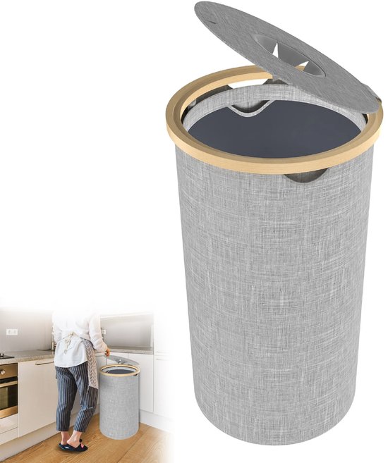 Corbeille de rangement avec couvercle Poubelle de tri sélectif