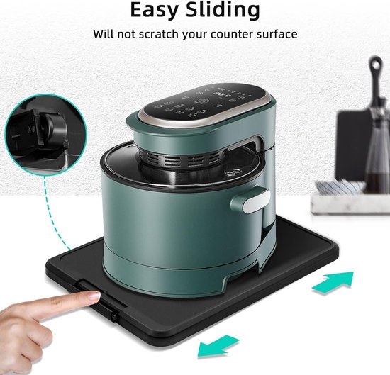 Kitchen Slider, Device Slider for Coffee Maker with High Load Capacity Countertop Drawer User-friendly Washable Kitchen Slide Drawer Countertop Slider 41x30x2cm van Merkloos	 — afbeelding 5