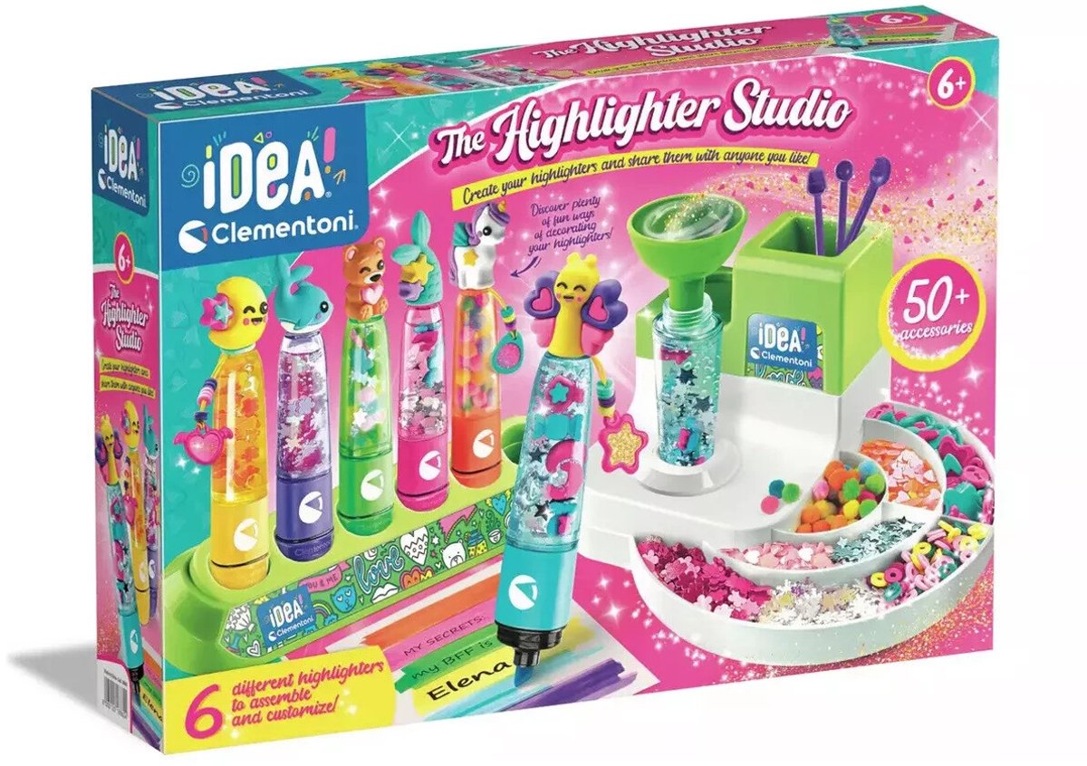 Clementoni iDea - Markeerstiften Creatiestudio - Knutselpakket vol Accessoires - Kawaii Markeerstiften - Het Creatieve Cadeautje - Vanaf 6 jaar — afbeelding 2