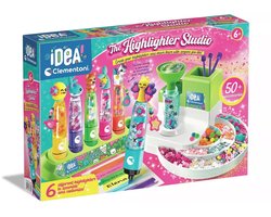 Clementoni iDea - Markeerstiften Creatiestudio - Knutselpakket vol Accessoires - Kawaii Markeerstiften - Het Creatieve Cadeautje - Vanaf 6 jaar