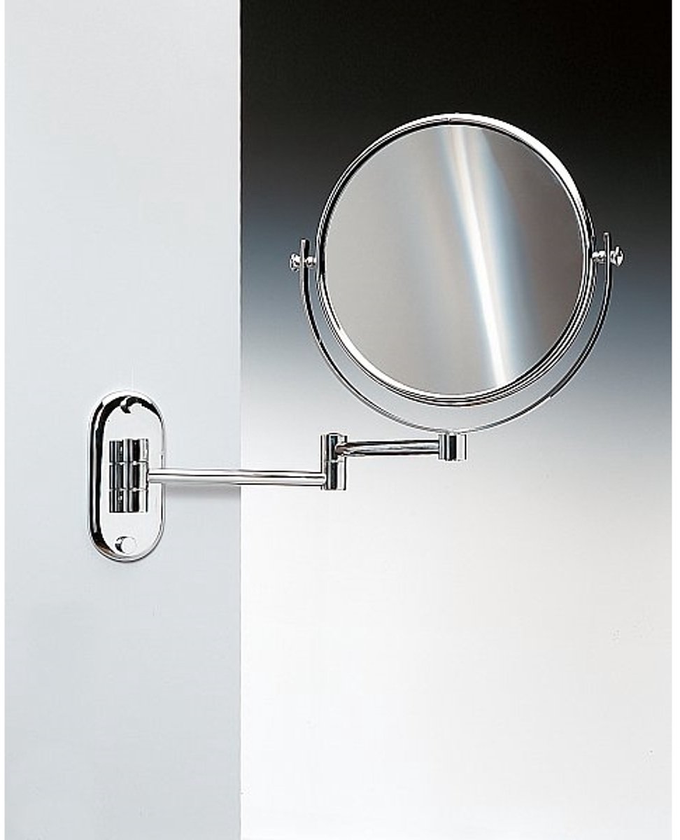 Windisch vergrootspiegel 2 arms muur x1/x2 croom Ø230mm L395mm