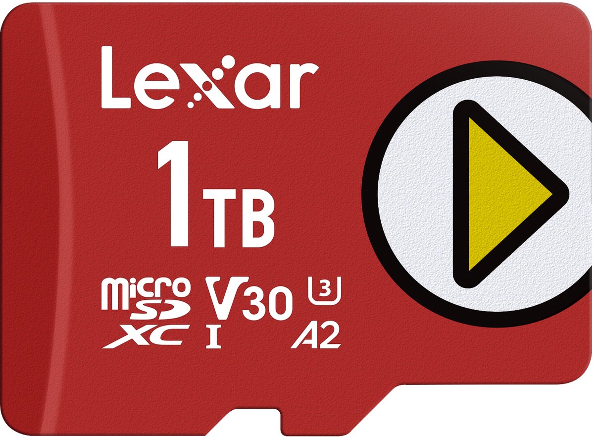 Micro SD Memory Card with Adaptor Lexar LMSPLAY001T-BNSNG 1 TB
