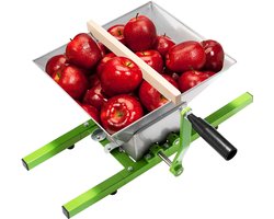 Fruitmolen - Fruitpers - Hakmolen voor het snijden van bessen en fruit - Roestvrij staal - 7L
