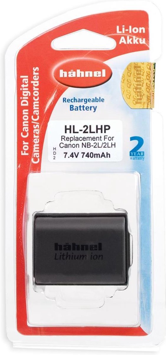 Hähnel HL-2LHP Li-Ion accu - Canon NB-2L