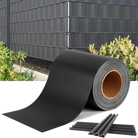 PVC Privacyband Tuinscherm – Duurzaam, UV-bestendig & Weerbestendig – 65m – Antraciet