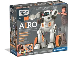 Clementoni - Interactieve robot - AIRO - AI gedreven robot - STEM speelgoed - Gebaren aanleren - Bluetooth en app functie - Speelgoed van het Jaar 2024 - Vanaf 9 jaar