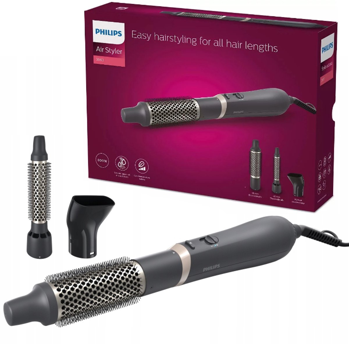 Philips 3000 series BHA301/00 haarstyler Haarstijlset Warm