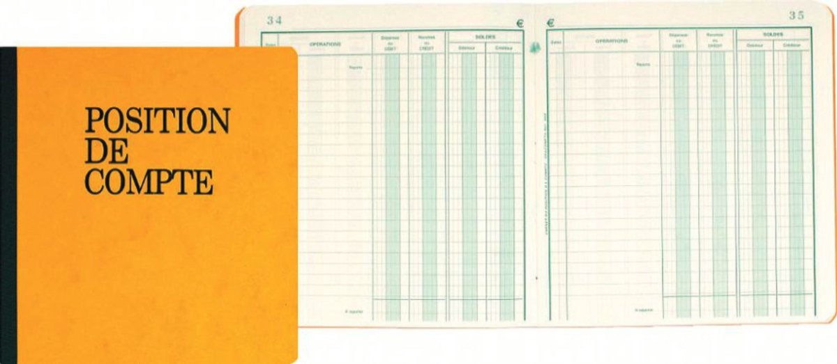 Exacompta Boekje Rekeningoverzicht 16x19,5cm - 40 blad - - 13502E