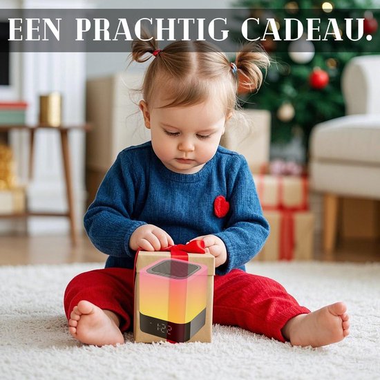 Touch Bedlamp - Bluetooth Speaker met LED Verlichting - Dimbare Nachtlamp - Geschikt voor Slaapkamer en Reizen - Voor Muziekliefhebbers - Wit - Ø10cm - 1 Stuk van Merkloos — afbeelding 2