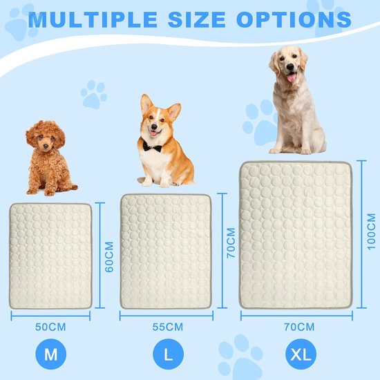 Nobleza Honden Koelmat XXXL - 140x90cm - Koelmat voor honden - Niet-giftige gel