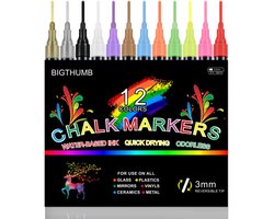 foto van Vloeibare krijtstiften in metalic kleuren (voor op ons schoolbord thuis)